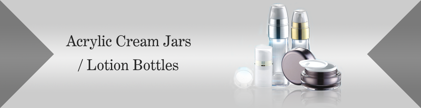 Acrylic cream jars / lotion bottles